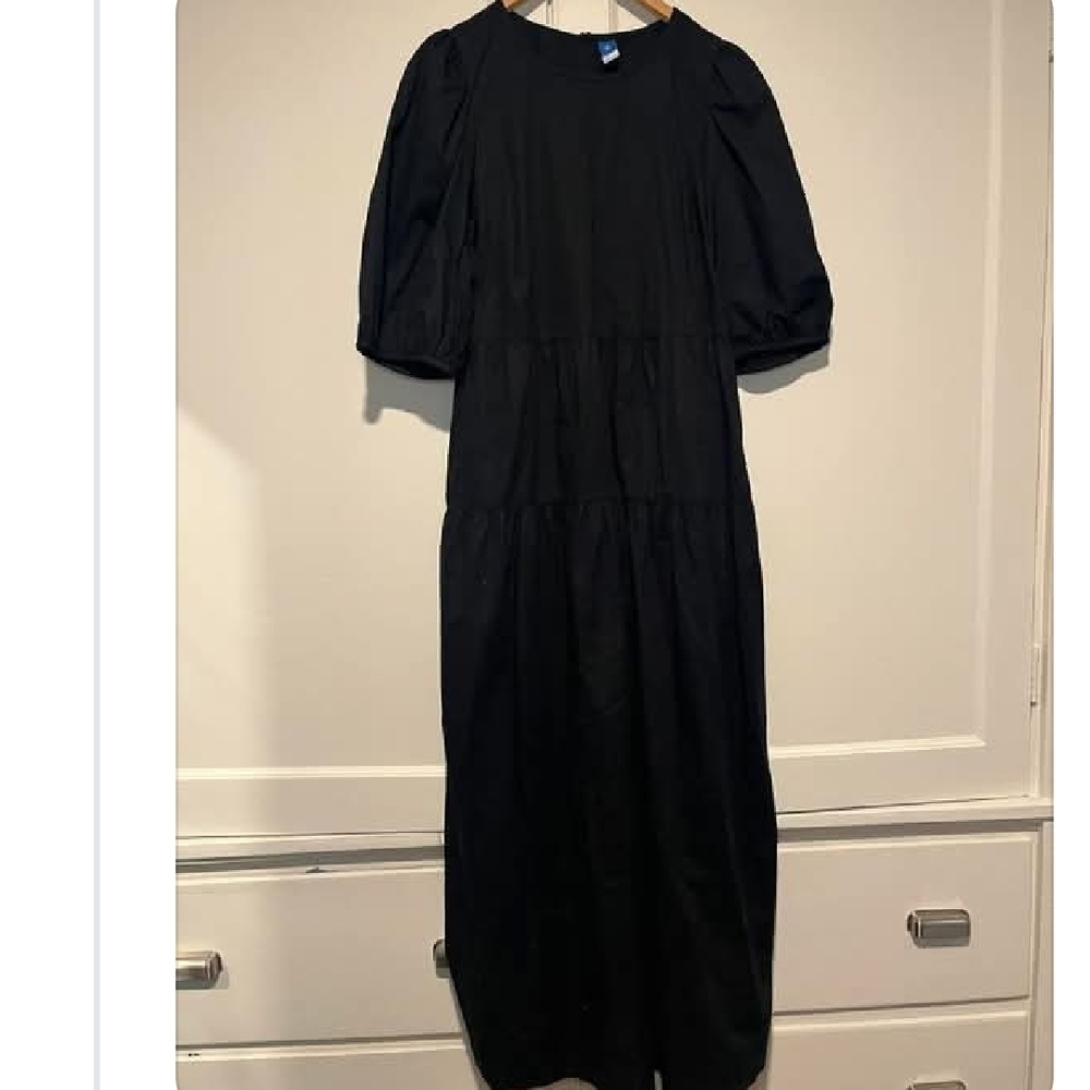 Old Navy Black Long Sleeve Dress